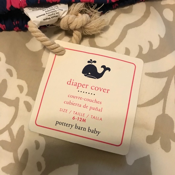 SOLD! Pottery Barn Baby Nautical Diaper Cover - Picture 4 of 5